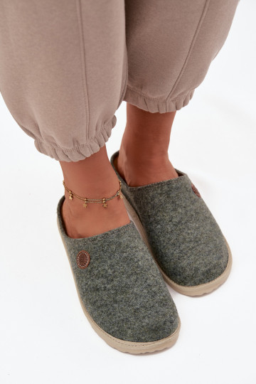 Home footwear women's slippers Inblu CS000047 green