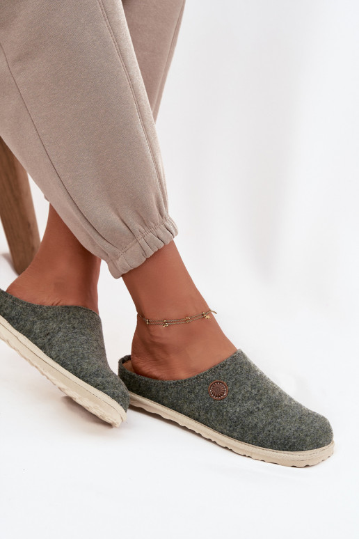 Home footwear women's slippers Inblu CS000047 green