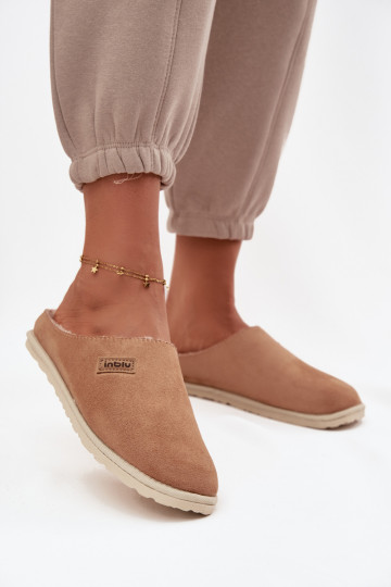 Kapcie Damskie Obuwie Domowe Inblu CS000045 Camel 2