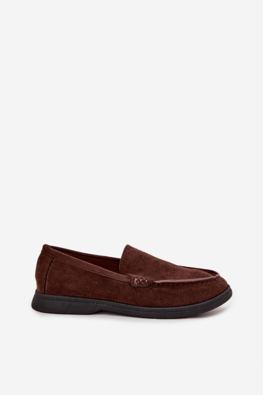 Women's Moccasins From Eco Suede Chocolate Tynara Women's Moccasins From Eco Suede Chocolate Tynara