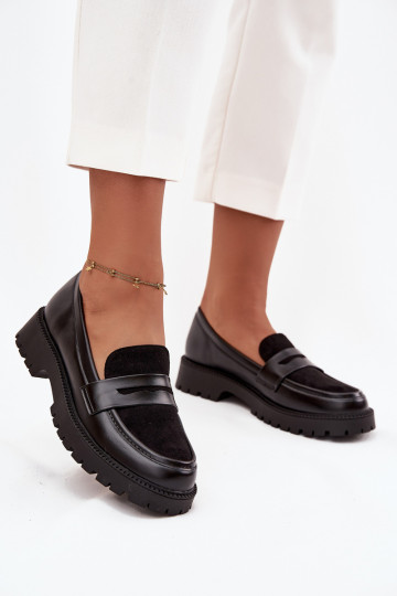 Women's Moccasins From Eco Leather Black Cailen 2