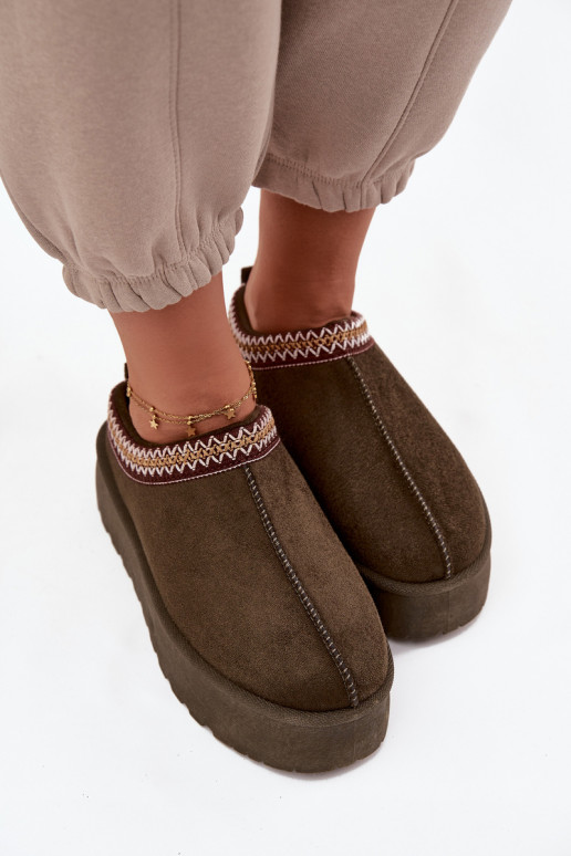 Śniegowce DamskiewithOzdobnym Haftem Ciemnozielone Jenira Śniegowce DamskiewithOzdobnym Haftem Ciemnozielone Jenira