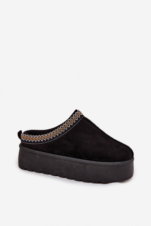 Women's Snow Boots with Decorative Embroidery Black Jenira Women's Snow Boots with Decorative Embroidery Black Jenira