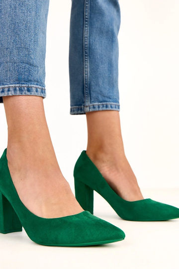 Zielone czółenka z... 2