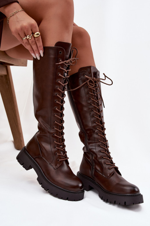 Insulated Lace-Up Boots for Women Chocolate Meliora Insulated Lace-Up Boots for Women Chocolate Meliora