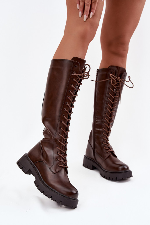 Insulated Lace-Up Boots for Women Chocolate Meliora Insulated Lace-Up Boots for Women Chocolate Meliora