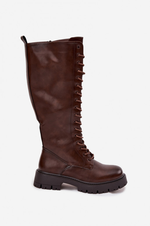 Insulated Lace-Up Boots for Women Chocolate Meliora Insulated Lace-Up Boots for Women Chocolate Meliora