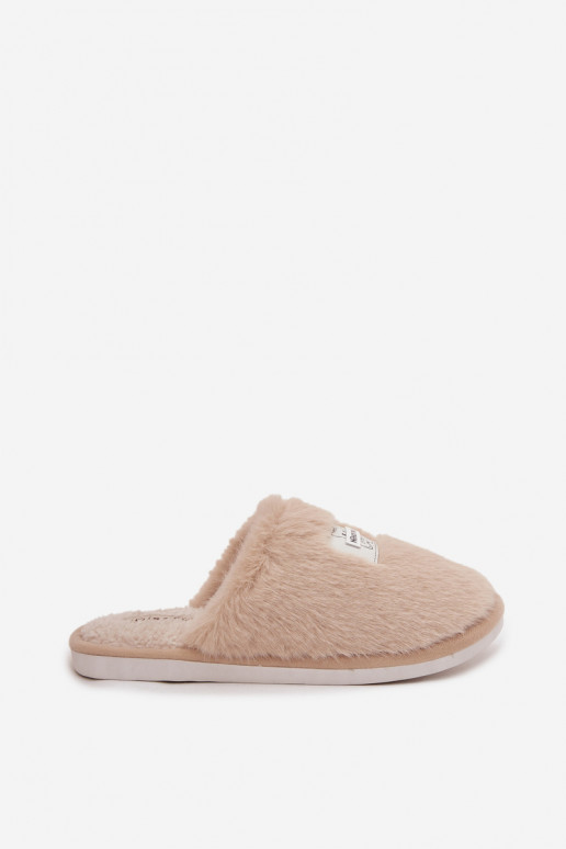 Home Shoes Ladies Furry Beige Maelis Home Shoes Ladies Furry Beige Maelis