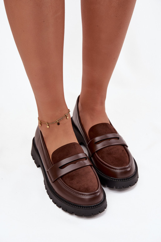 Women's Loafers Made of Eco Leather Chocolate Cailen Women's Loafers Made of Eco Leather Chocolate Cailen