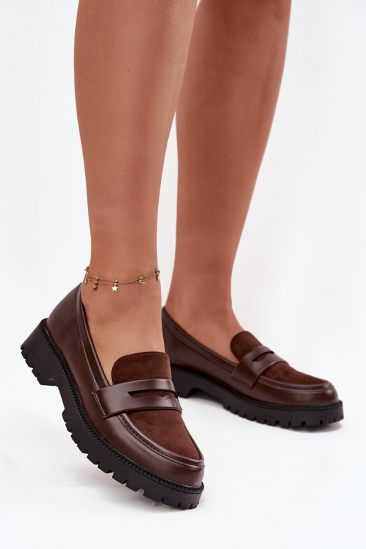 Women's Loafers Made of Eco Leather Chocolate Cailen Women's Loafers Made of Eco Leather Chocolate Cailen