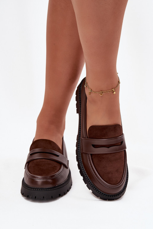 Women's Loafers Made of Eco Leather Chocolate Cailen Women's Loafers Made of Eco Leather Chocolate Cailen