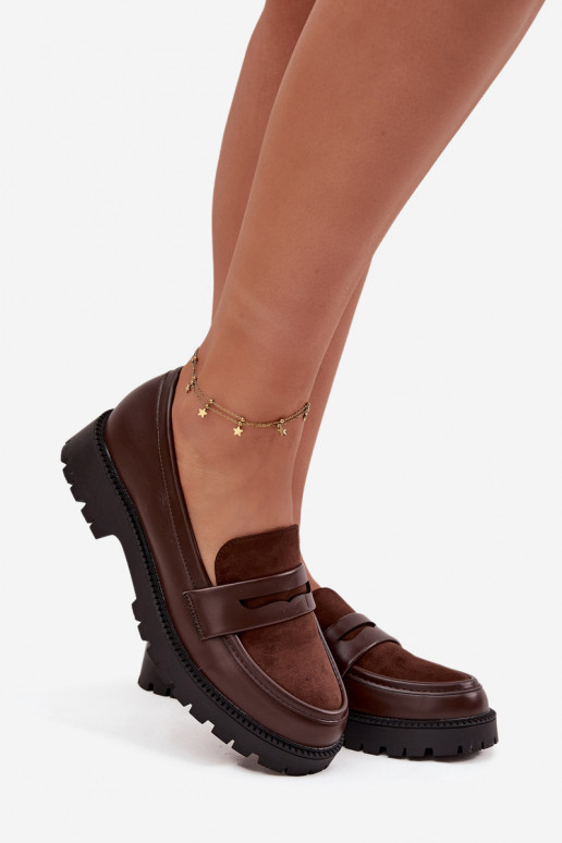 Women's Loafers Made of Eco Leather Chocolate Cailen Women's Loafers Made of Eco Leather Chocolate Cailen