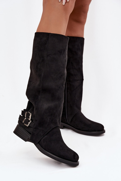 Insulated Women's Boots with Clips Black Umbria