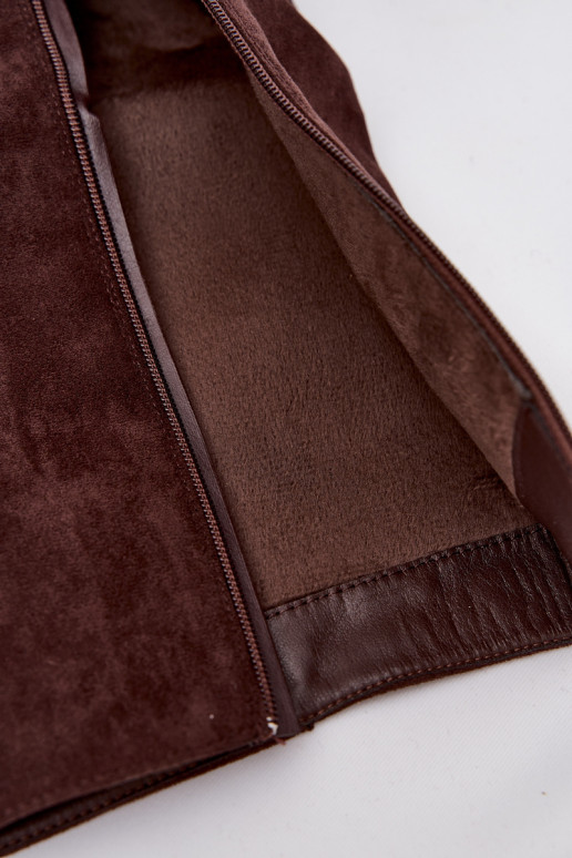 Insulated Women's Boots with Buckles Chocolate Umbria