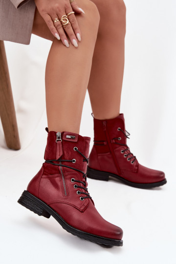 Women's Work Boots Bordeaux Perfecto