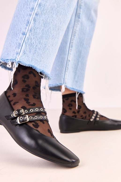 Czarne baleriny z kwadratowym noskiem... Czarne baleriny z kwadratowym noskiem...