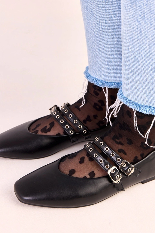 Czarne baleriny z kwadratowym noskiem... Czarne baleriny z kwadratowym noskiem...