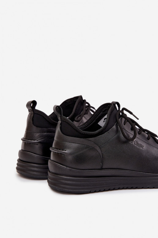 Skórzane Półbuty Męskie Lee Cooper LCJ-26-33-3964 Czarne