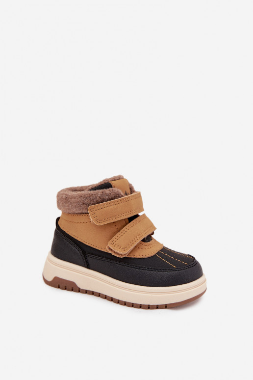 Buty Zimowe Dziecięce Śniegowce Na Rzep Camel Darlene Buty Zimowe Dziecięce Śniegowce Na Rzep Camel Darlene