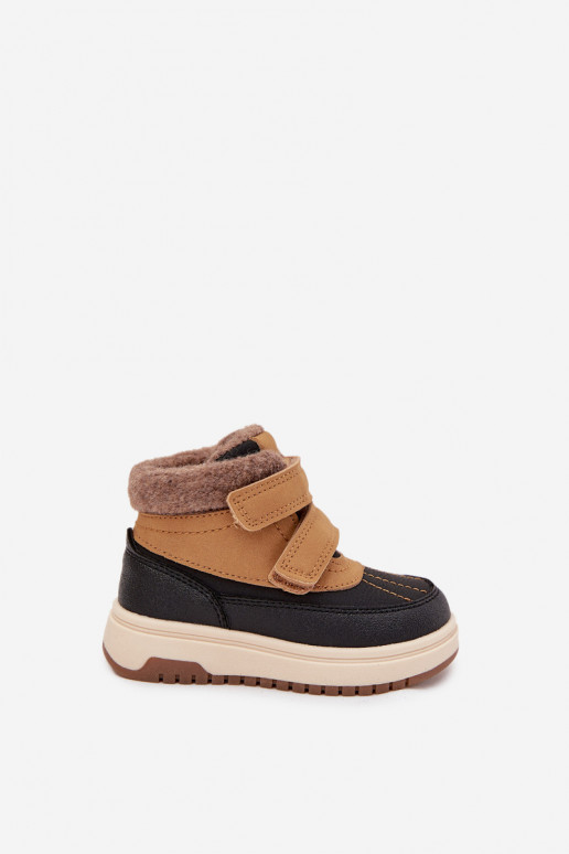 Buty Zimowe Dziecięce Śniegowce Na Rzep Camel Darlene Buty Zimowe Dziecięce Śniegowce Na Rzep Camel Darlene