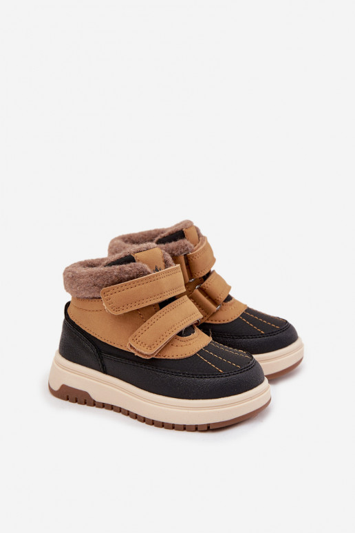 Buty Zimowe Dziecięce Śniegowce Na Rzep Camel Darlene Buty Zimowe Dziecięce Śniegowce Na Rzep Camel Darlene