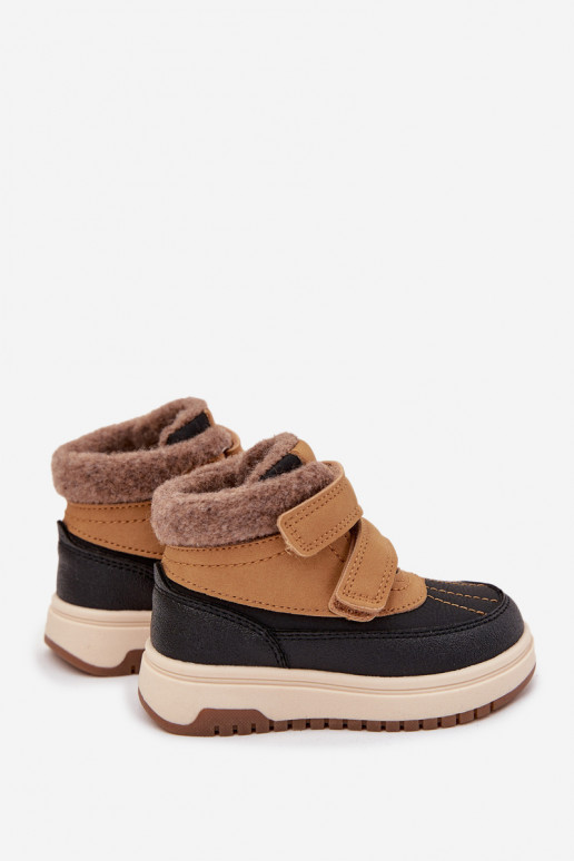 Buty Zimowe Dziecięce Śniegowce Na Rzep Camel Darlene Buty Zimowe Dziecięce Śniegowce Na Rzep Camel Darlene