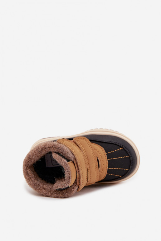 Buty Zimowe Dziecięce Śniegowce Na Rzep Camel Darlene Buty Zimowe Dziecięce Śniegowce Na Rzep Camel Darlene