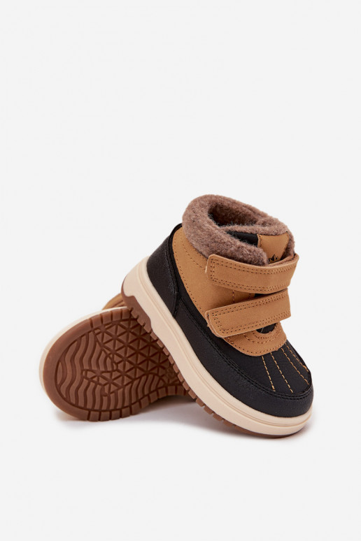Buty Zimowe Dziecięce Śniegowce Na Rzep Camel Darlene Buty Zimowe Dziecięce Śniegowce Na Rzep Camel Darlene