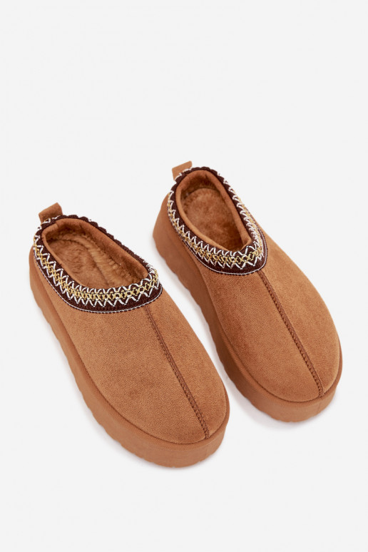 Children Youth Snow Boots With Embroidery On Platform Camel Jolisse Children Youth Snow Boots With Embroidery On Platform Camel Jolisse