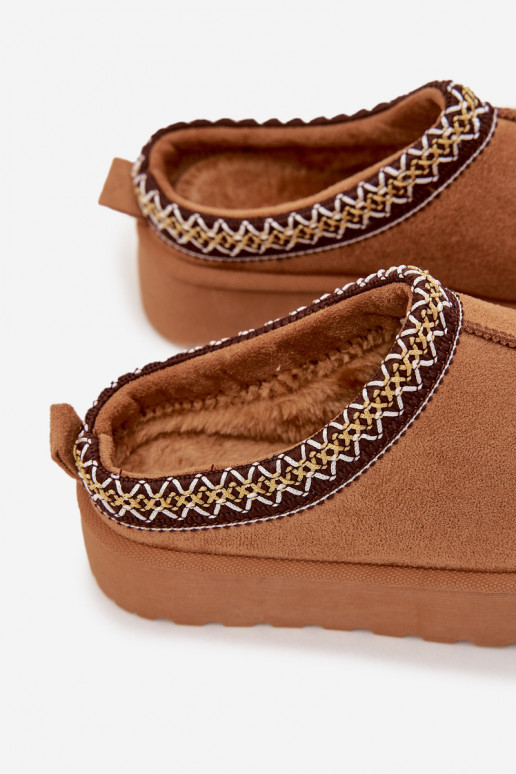 Children Youth Snow Boots With Embroidery On Platform Camel Jolisse Children Youth Snow Boots With Embroidery On Platform Camel Jolisse