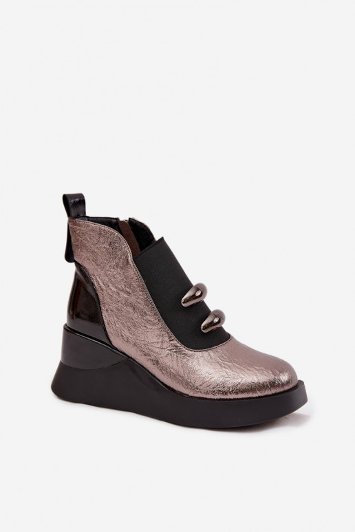 Women's Platform Boots D&A MR52-106 Metallic Women's Platform Boots D&A MR52-106 Metallic