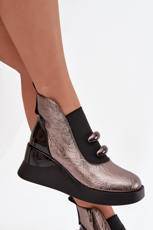 Women's Platform Boots D&A MR52-106 Metallic Women's Platform Boots D&A MR52-106 Metallic