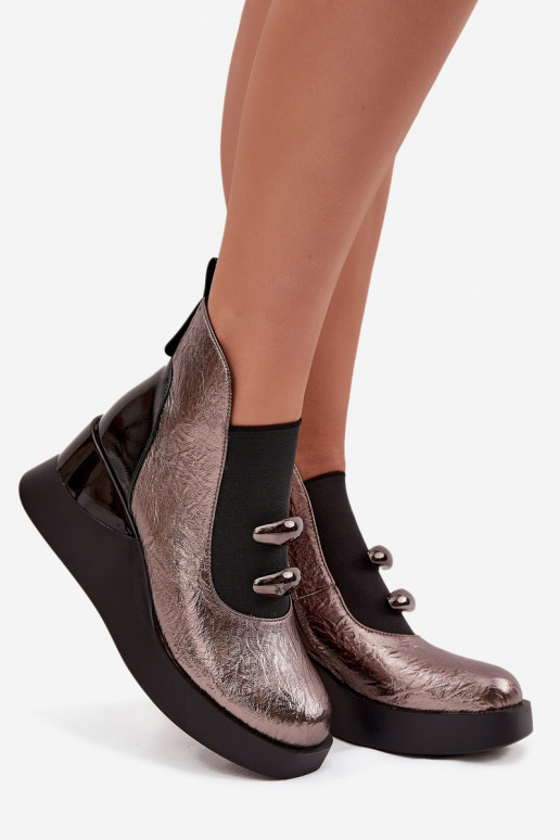Women's Platform Boots D&A MR52-106 Metallic Women's Platform Boots D&A MR52-106 Metallic