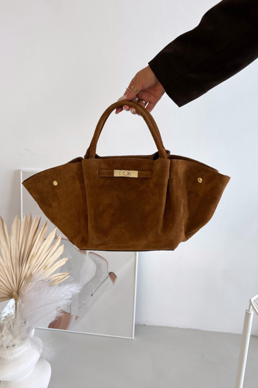Bag Made of Natural Suede Camel Fiorenza Bag Made of Natural Suede Camel Fiorenza