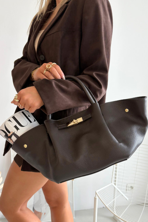 Fiorenza Chocolate Natural Leather Bag Fiorenza Chocolate Natural Leather Bag