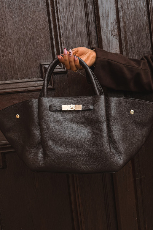 Fiorenza Chocolate Natural Leather Bag Fiorenza Chocolate Natural Leather Bag