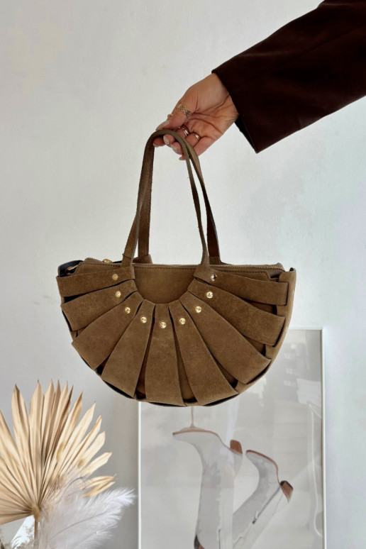 Bag Made of Natural Suede Beige Tialine Bag Made of Natural Suede Beige Tialine