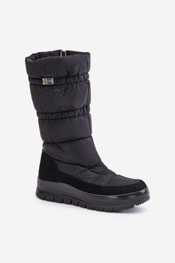 Women's Snow Boots With Decoration Black Progress PROGJ-24-147 2