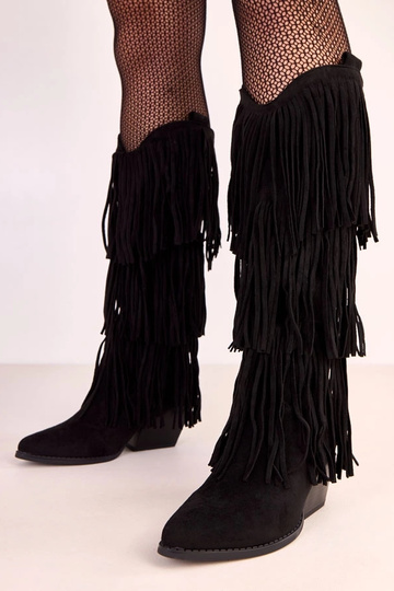 Czarne kowbojki z...