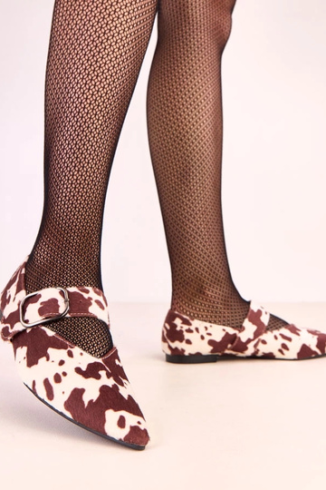 Brązowe baleriny w krowie... 2