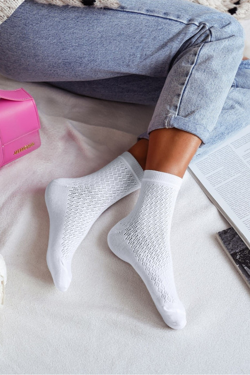 Women's Openwork Socks CC Ecru Women's Openwork Socks CC Ecru