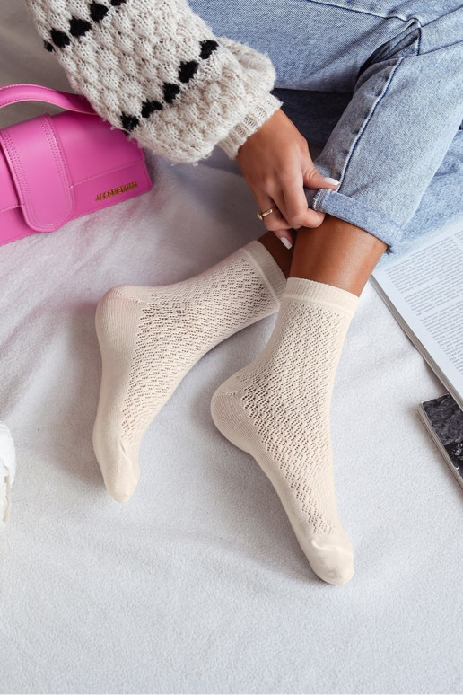 Ladies Lace Socks Ecru Ladies Lace Socks Ecru