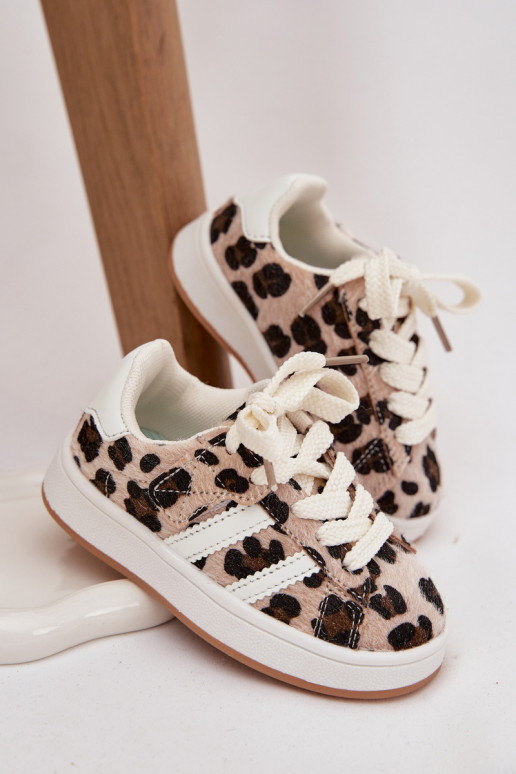 Sports Shoes Sneakers Kids Leopard Beige Amelle Sports Shoes Sneakers Kids Leopard Beige Amelle