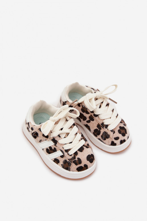 Sports Shoes Sneakers Kids Leopard Beige Amelle Sports Shoes Sneakers Kids Leopard Beige Amelle