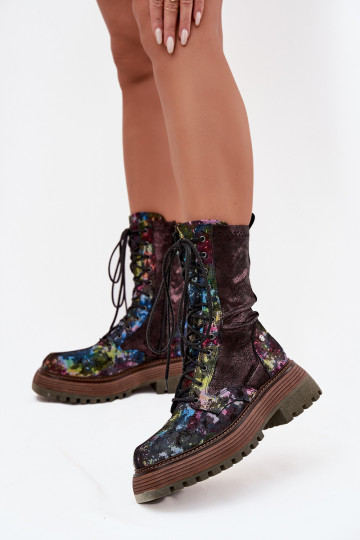 Women's Leather Workery Maciejka 06203-39 Multicolor 2