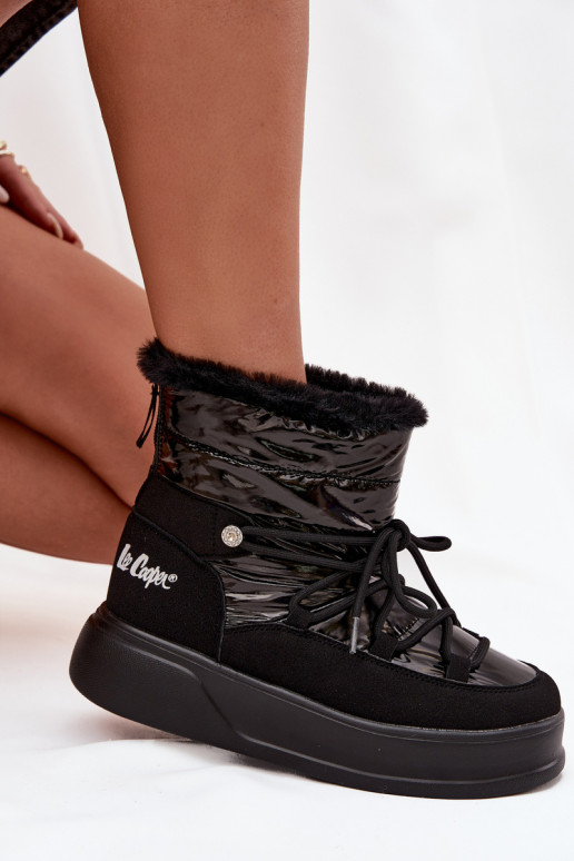 Women Snow Boots On Platform Lee Cooper LCJ 25 03 3814 Black Women Snow Boots On Platform Lee Cooper LCJ 25 03 3814 Black
