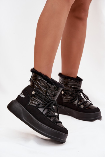 Women Snow Boots On Platform Lee Cooper LCJ 25 03 3814 Black 2