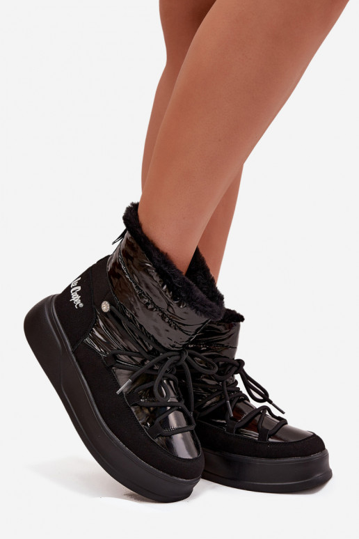 Women Snow Boots On Platform Lee Cooper LCJ 25 03 3814 Black Women Snow Boots On Platform Lee Cooper LCJ 25 03 3814 Black