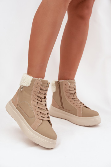 Women's Winter Shoes with Fur Lee Cooper LCJ-25-01-3736 Beige 2