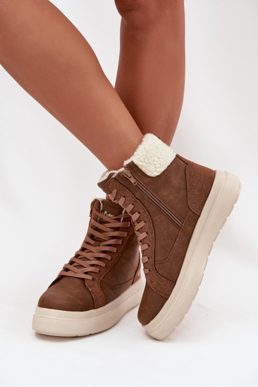 Women's Winter Shoes with Fur Lee Cooper LCJ-25-01-3735 Brown Women's Winter Shoes with Fur Lee Cooper LCJ-25-01-3735 Brown